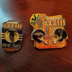 Super Bowl XXXIII Commemorative Pins - 1999 Miami Super Bowl